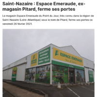 Saint-Nazaire : Espace Emeraude, ex-magasin Pitard, ferme ses portes